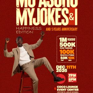 MC Asoro – My Jokes & I: Happiness Edition & 5 Years Anniversary